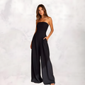 Women's Strapless Jumpsuit – Elegant Wide-Leg Design