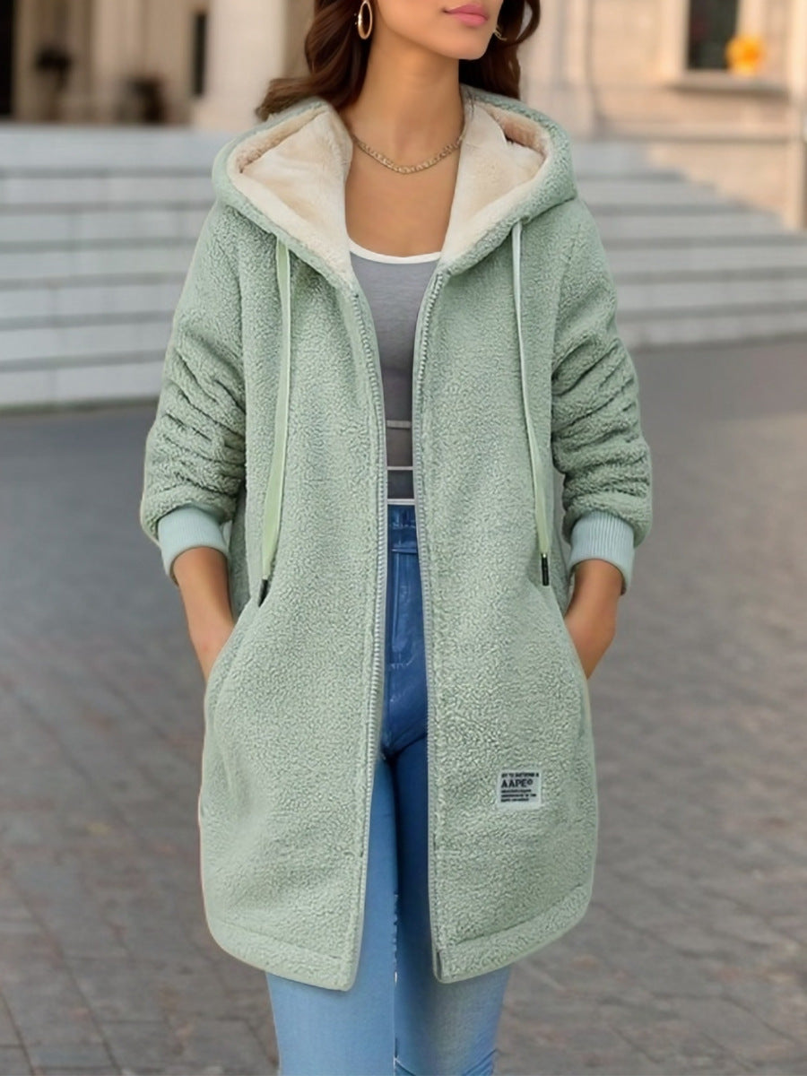 Ines | Cosy Sherpa Zip Hoodie