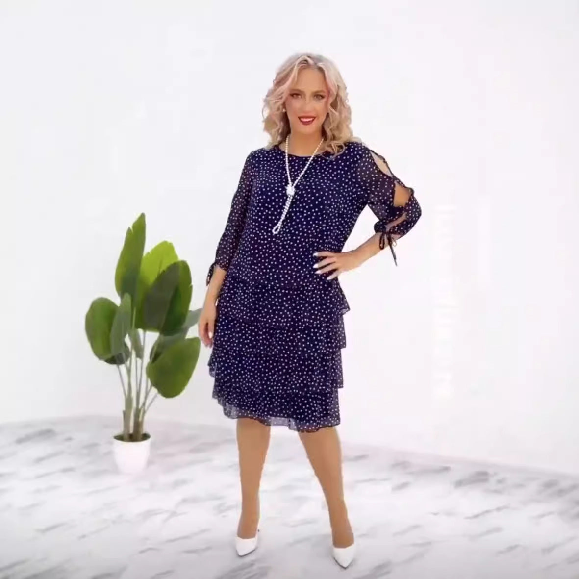 Mira | Elegant Autumn Midi Dress