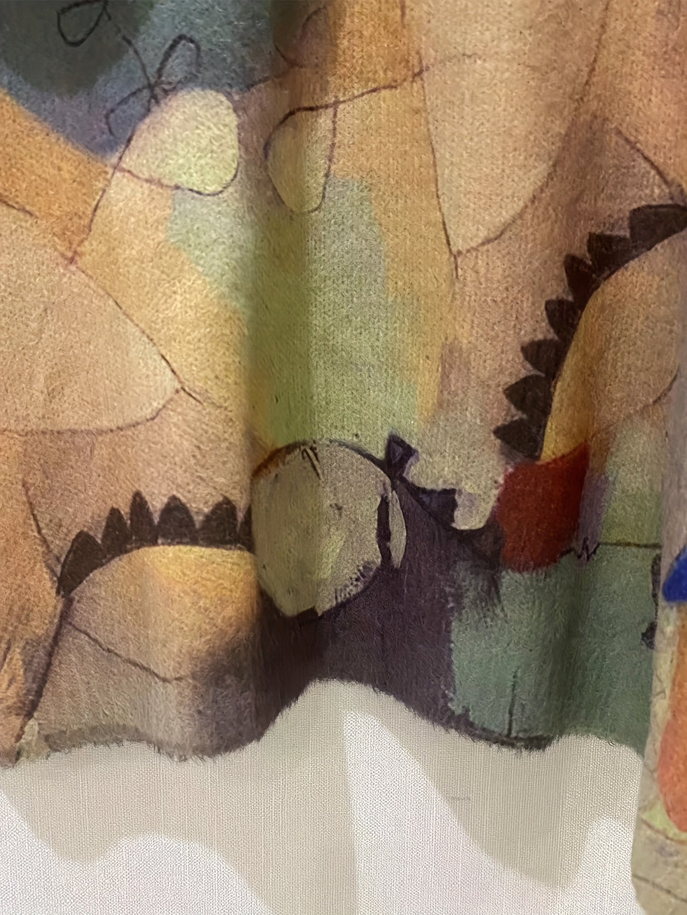 Luna | Elegant Leaf Print Knit Pullover