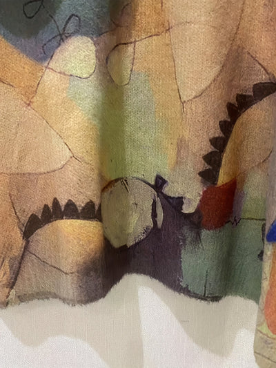 Luna | Elegant Leaf Print Knit Pullover