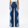 Women's Boho Vintage Pants – High-Waisted Wide Leg