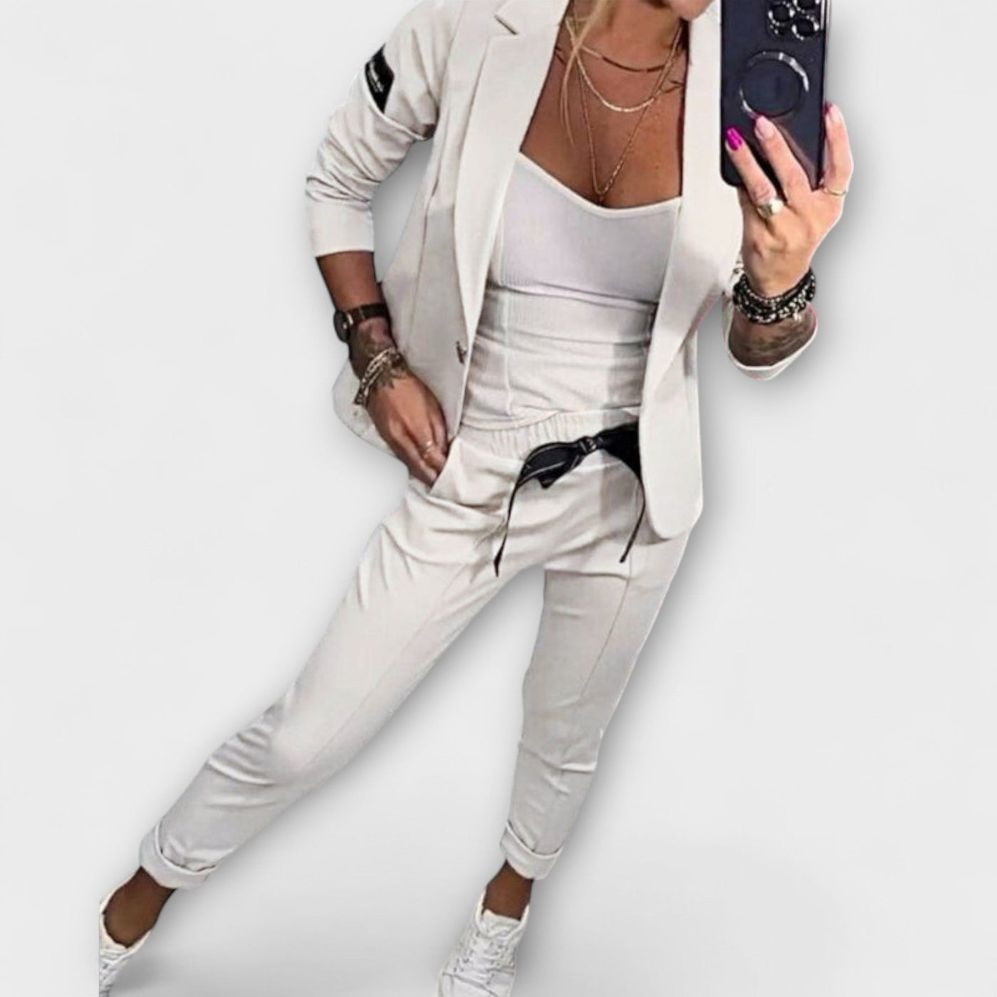 Malou™ | Coordinated set of top, jacket and trousers