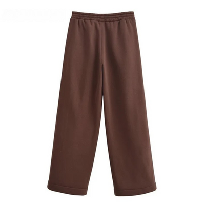 Stella™ – Retro Contrast Sweater & Velvet Pants Set