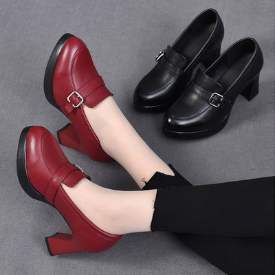 Quincy | Versatile Leather Heeled Shoes