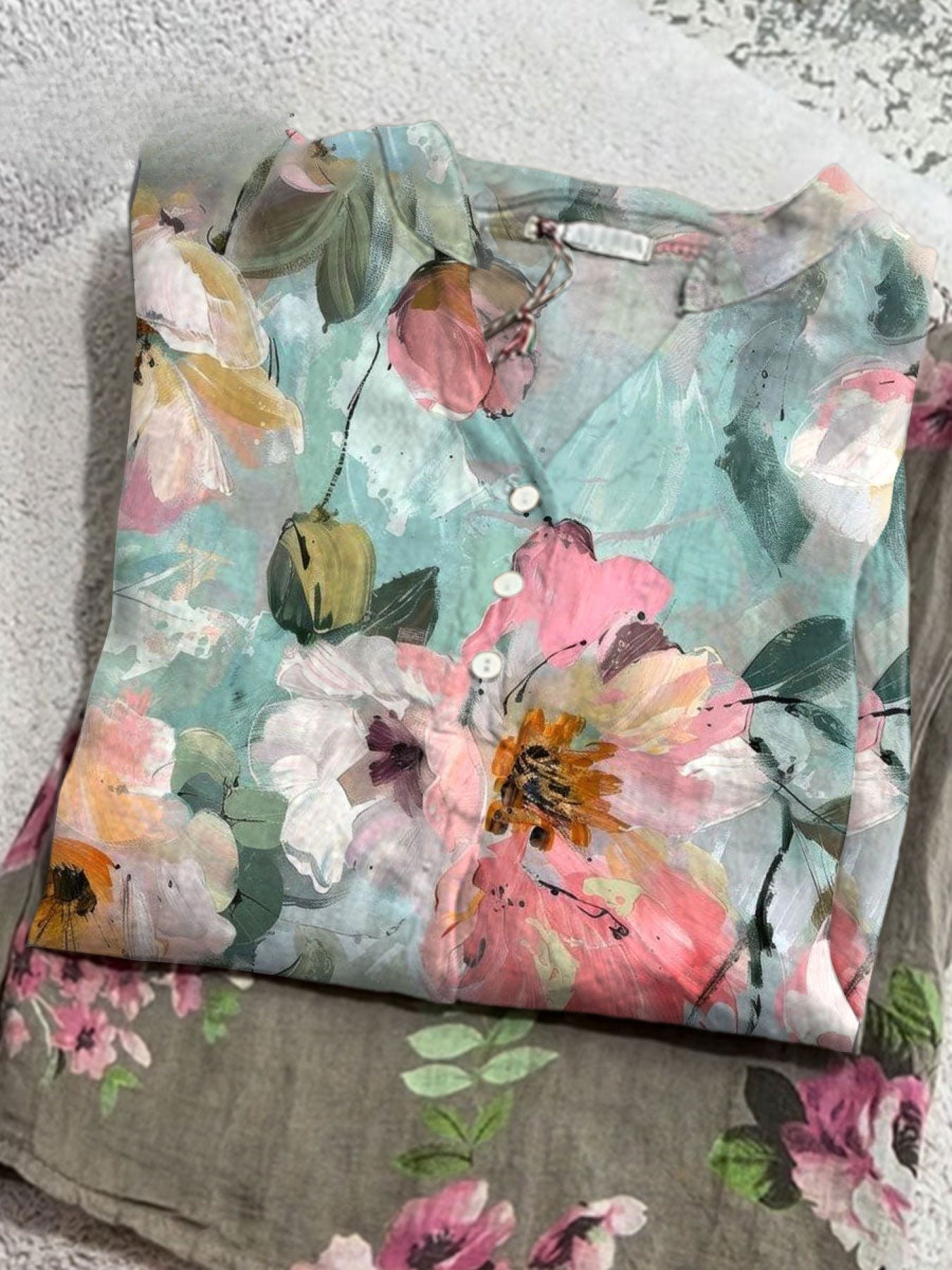 Willow™ | Women's Vintage Flower Art Print Casual Cotton And Linen  Shirt