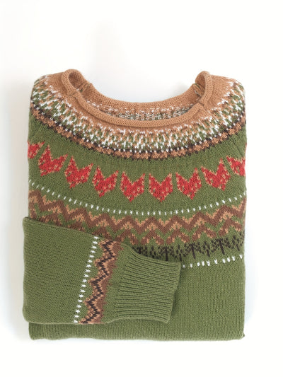 Elsa | Cosy Geometric Knit Sweater