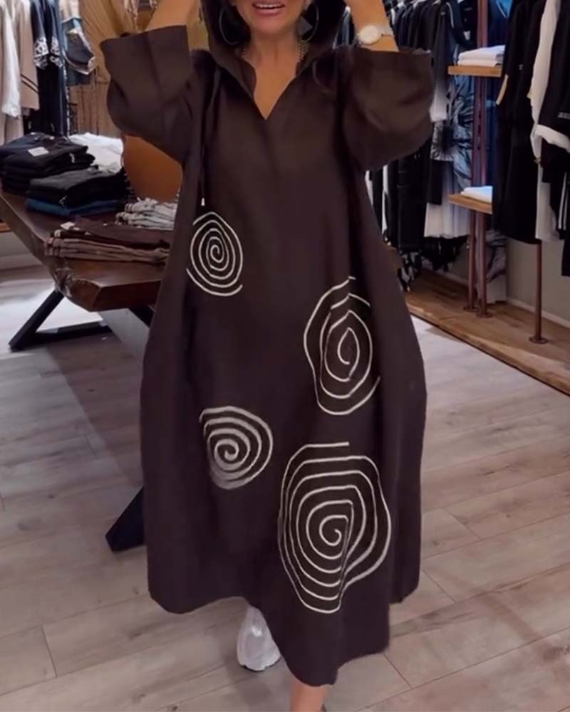 Dress™ | with hood, long sleeves, wide