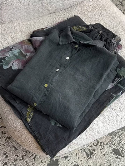 Olivia ™ | Women's Cotton and Linen Casual Shirt