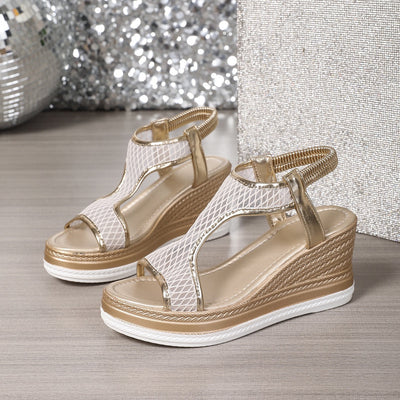 Amelia™ | Elegant Orthopedic Slip-On Wedge Sandals