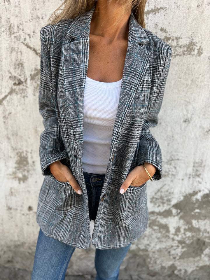 Orla | Casual Checked Blazer with Lapels