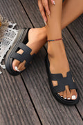 Women's Maya Platform Slippers – PU Leather