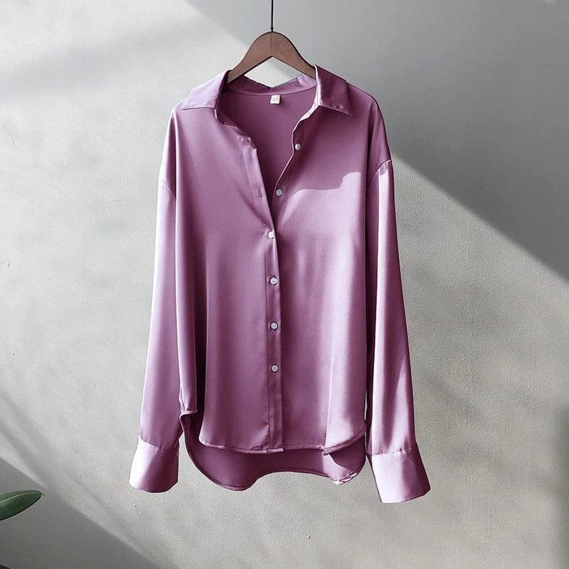 Elisa | Elegant Satin Blouse