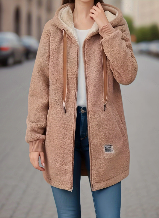 Ines | Cosy Sherpa Zip Hoodie
