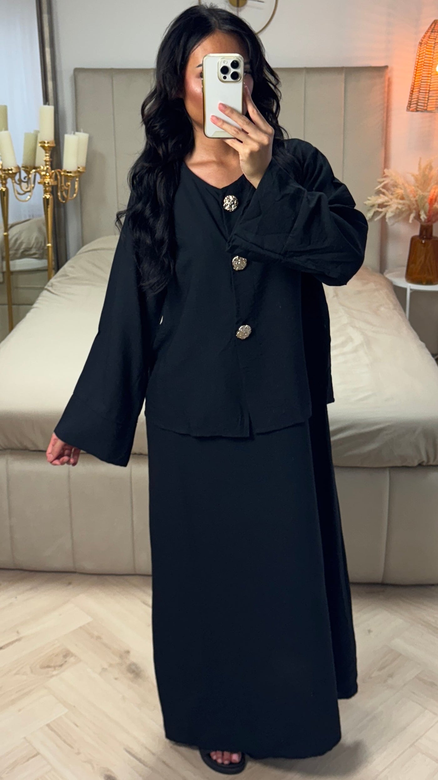 Abaya™ | Underdress and Button Set – Viscose Blend