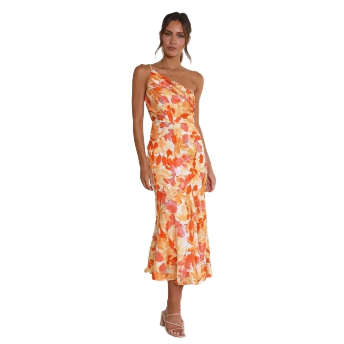 Poppy | Asymmetric Floral Maxi Dress
