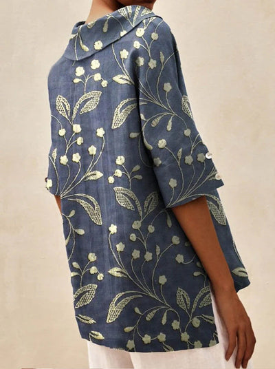 Corryn™ | Elegant V-Neck Floral Top