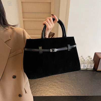 Sara™ | Suede Handbag And Shoulder Bag