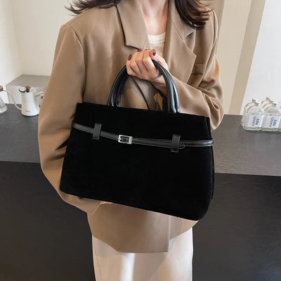 Sara™ | Suede Handbag And Shoulder Bag