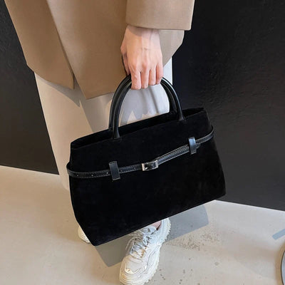 Sara™ | Suede Handbag And Shoulder Bag