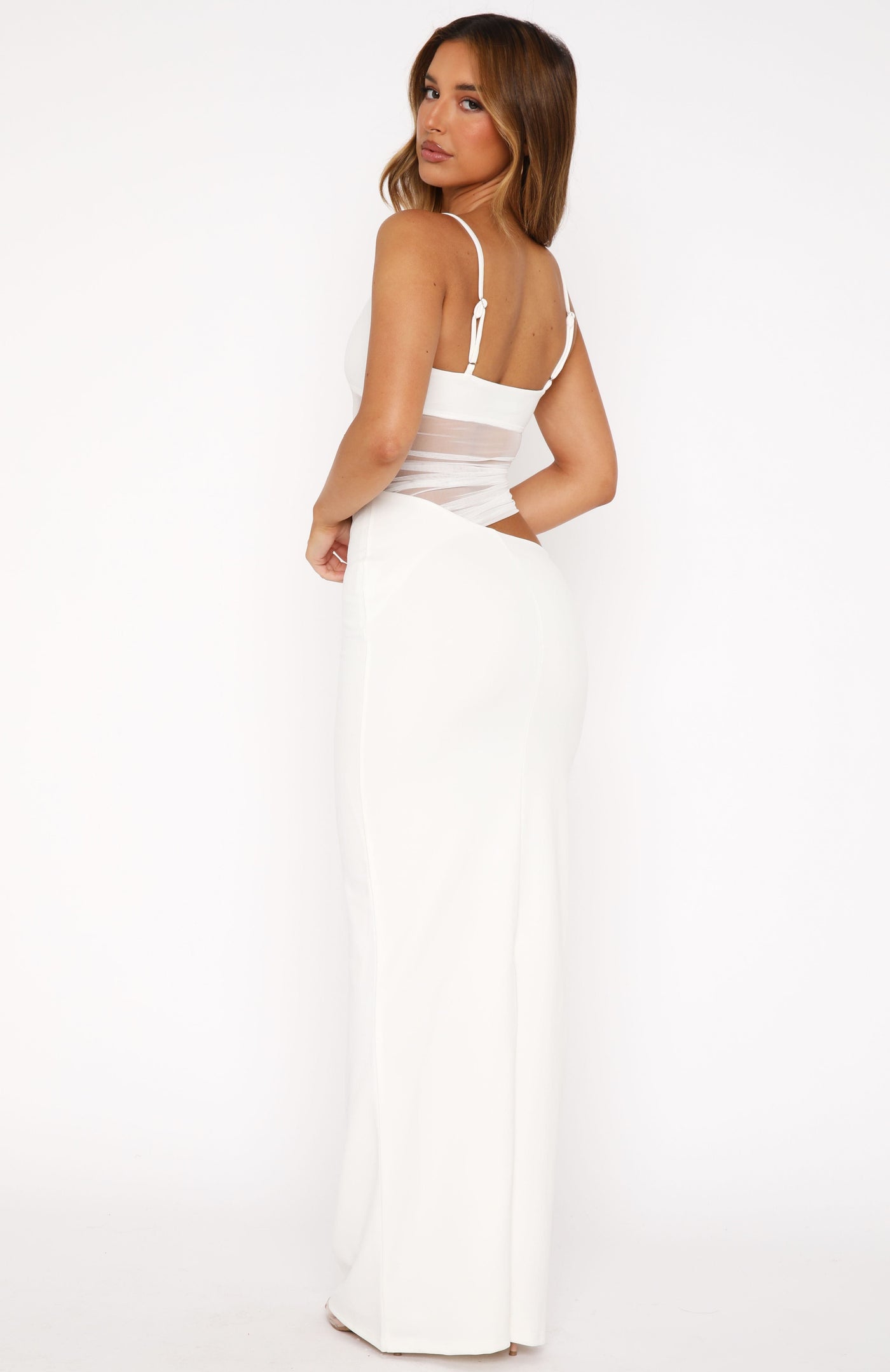 Viola™ | Sheer Mesh Maxi Dress