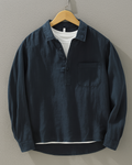 Men's Harvey Linen Shirt – Stone-Washed Relaxed Fit