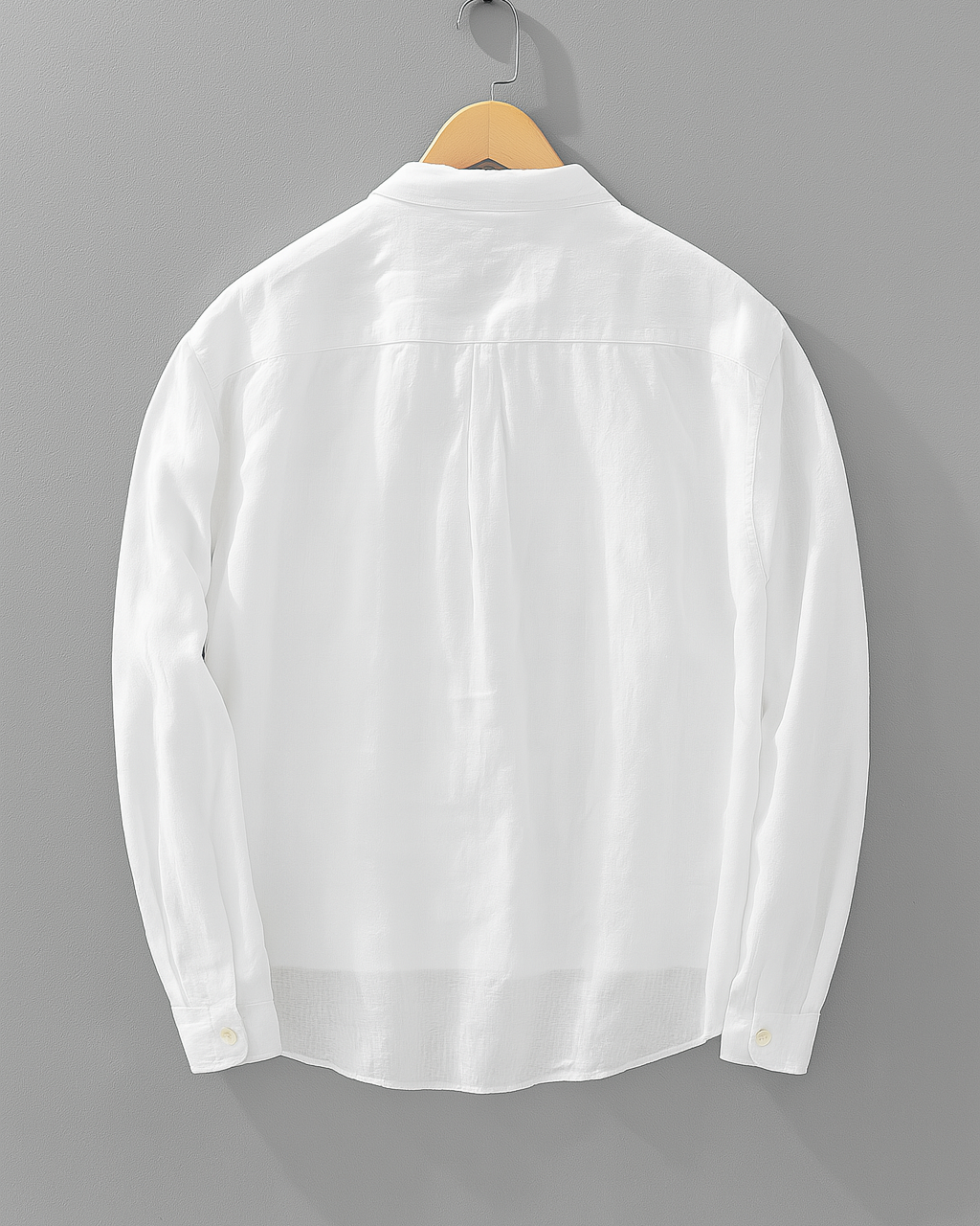 Harvey™ | Linen Square Collar Long Sleeve Shirt