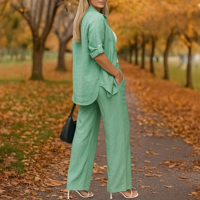 Zara™ | Casual Single-Breasted Suit With Lapels Set