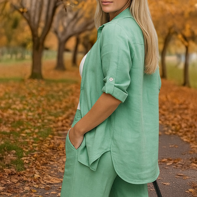 Zara™ | Casual Single-Breasted Suit With Lapels Set