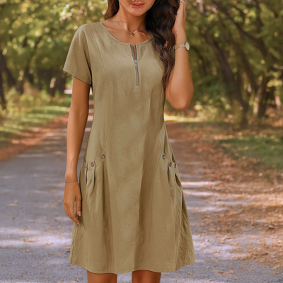 Millie™ | Summery Dress with Button Details