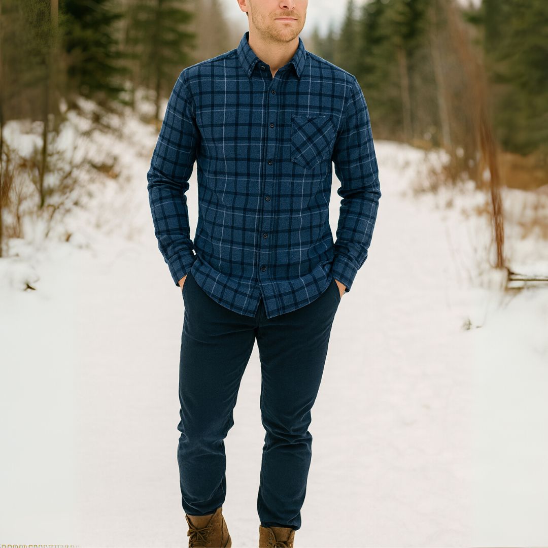 Brent™ | Thickened Fleece Plaid Casual Shirt
