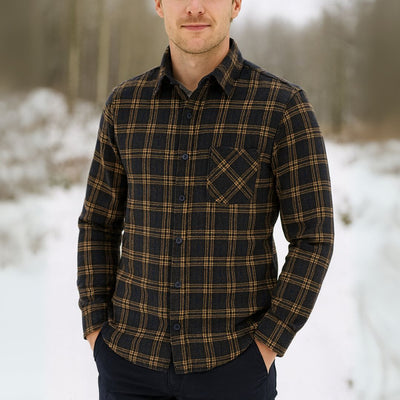 Brent™ | Thickened Fleece Plaid Casual Shirt