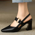 Women's Orthopaedic Slingback Heels – Supportive Block Heel