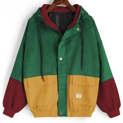 Grace | Oversized Corduroy Patchwork Jacket