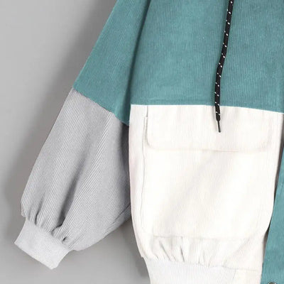 Grace | Oversized Corduroy Patchwork Jacket