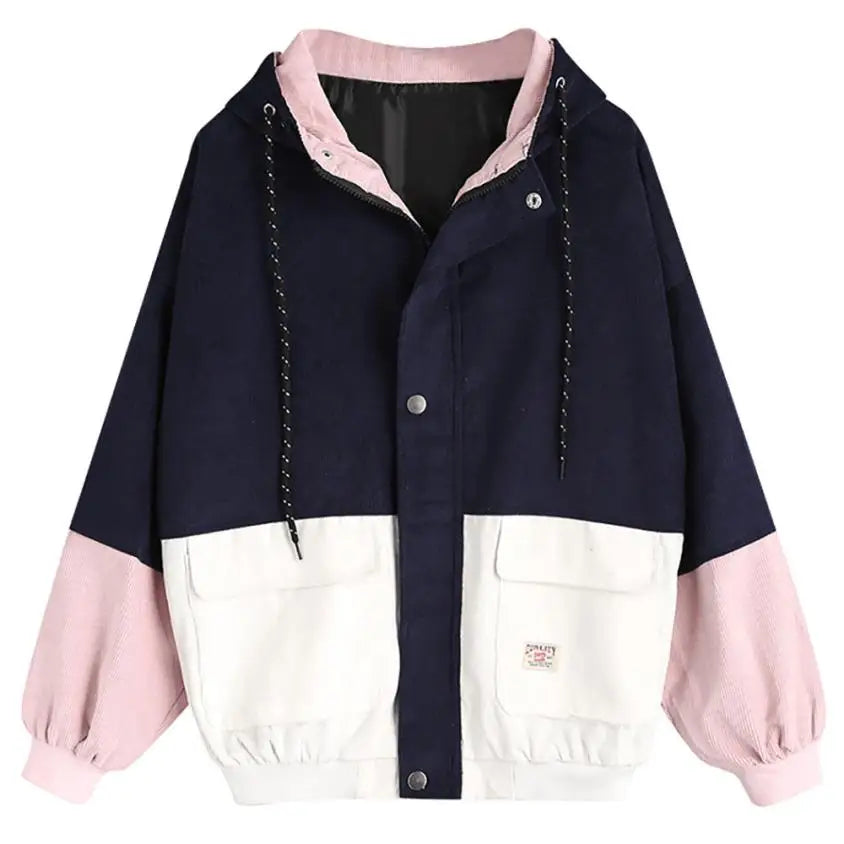 Grace | Oversized Corduroy Patchwork Jacket
