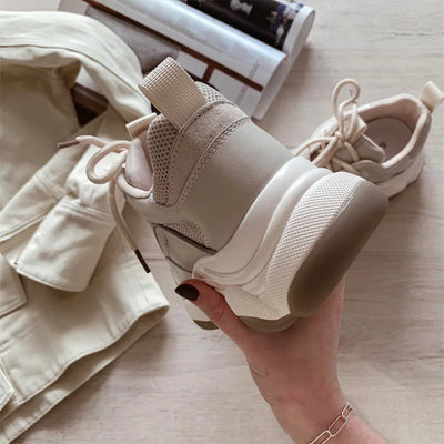 Mira | Colour-block chunky platform sneakers