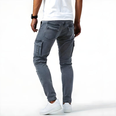 Oscar | Stretch Denim Cargo Pants