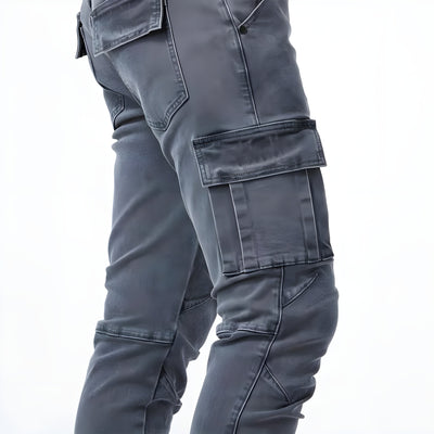 Oscar | Stretch Denim Cargo Pants