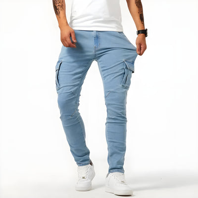 Oscar | Stretch Denim Cargo Pants