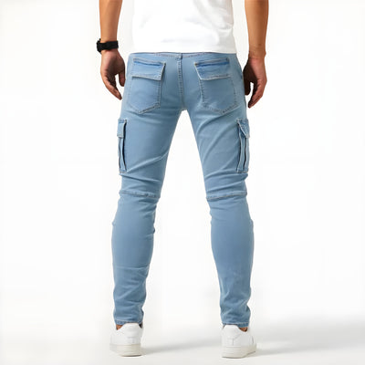 Oscar | Stretch Denim Cargo Pants