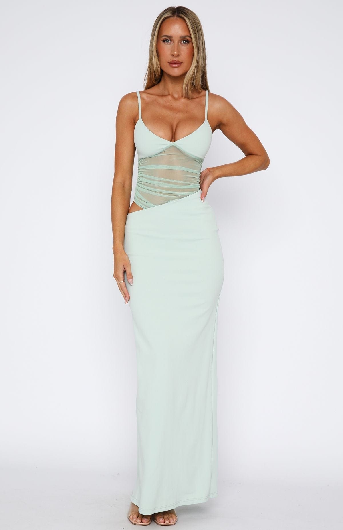 Viola™ | Sheer Mesh Maxi Dress