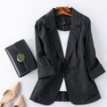 Women's Linen Blazer – Lightweight Smart-Casual Style