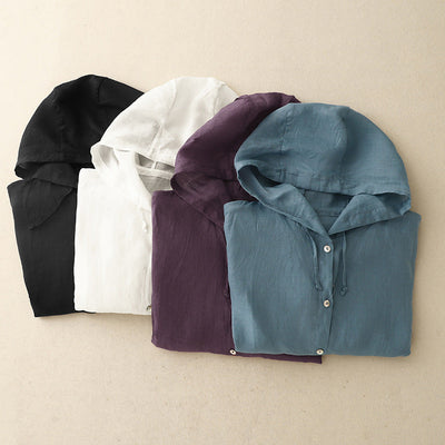 LIA™ | LINEN Woman  HOODIE