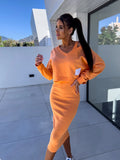 Women's Casual Sweatshirt & Dress Set – Naomi