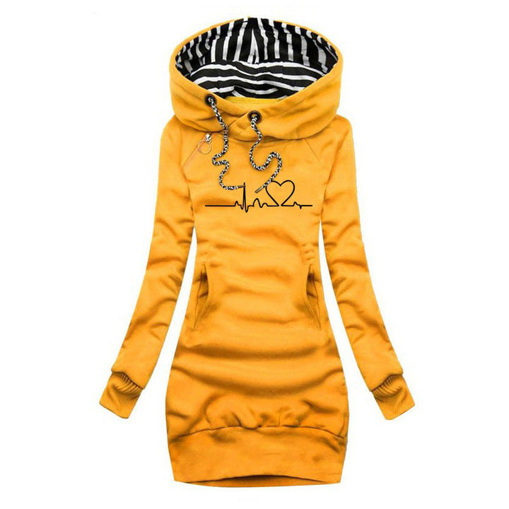Front view of a mustard women&