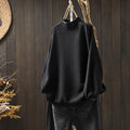 Women's Textured Knit Sweater – Oversized Autumn Pullover