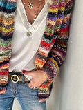 Women's Vibrant Icelandic Pattern Sweater – Cozy Knit
