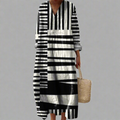 Women's Doris Geometry Dress – Cotton Midi