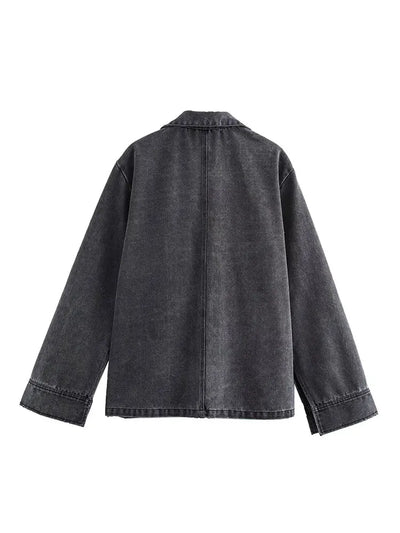 Gisèle | Chic Denim Two-Piece Set with High-Waisted Jeans